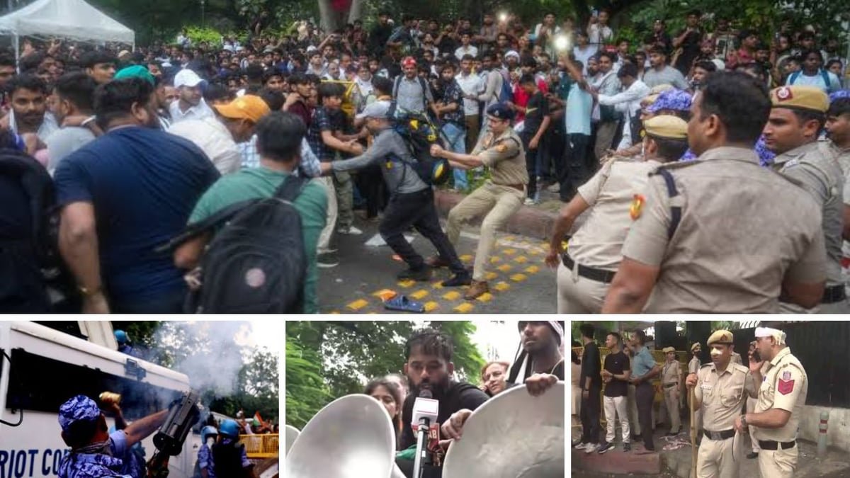 नई दिल्ली: सोनम वांगचुक की अपील पर अभिजीत दिपके ने तोड़ा अनशन, संसद मार्च के दौरान पुलिस और प्रदर्शनकारियों में झड़प