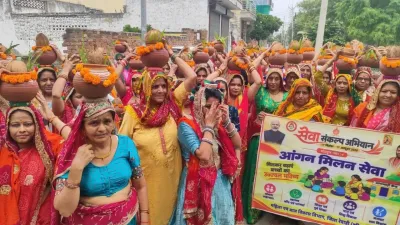 आंगन मिलन सेवा: रेवाड़ी के आंगनवाड़ी केंद्रों में बच्चों ने गतिविधियों से मचाया धमाल