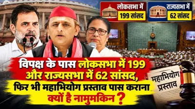 विपक्ष के पास लोकसभा में 199 और राज्यसभा में 62 सांसद, फिर भी महाभियोग प्रस्ताव पास कराना क्यों है नामुमकिन?