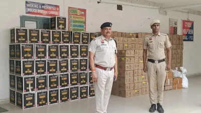 रेवाड़ी: NH-48 पर हादसाग्रस्त ट्रक से 276 पेटी अवैध शराब जब्त, पुलिस की बड़ी कार्रवाई