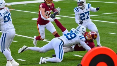 NFL Fans Question Roughing the Passer Calls After Colts-Commanders Hit