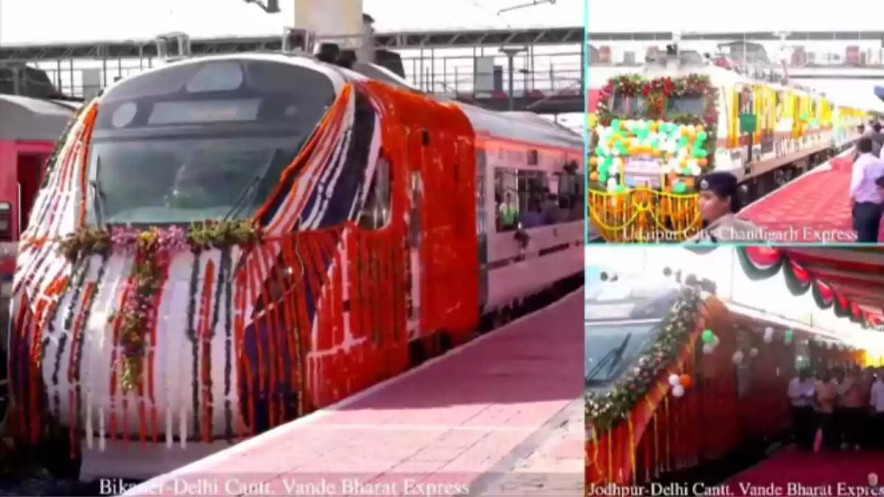 अब जोधपुर-दिल्ली और बीकानेर-दिल्ली का सफर होगा तेज़, राजस्थान में दौड़ी वंदे भारत एक्सप्रेस