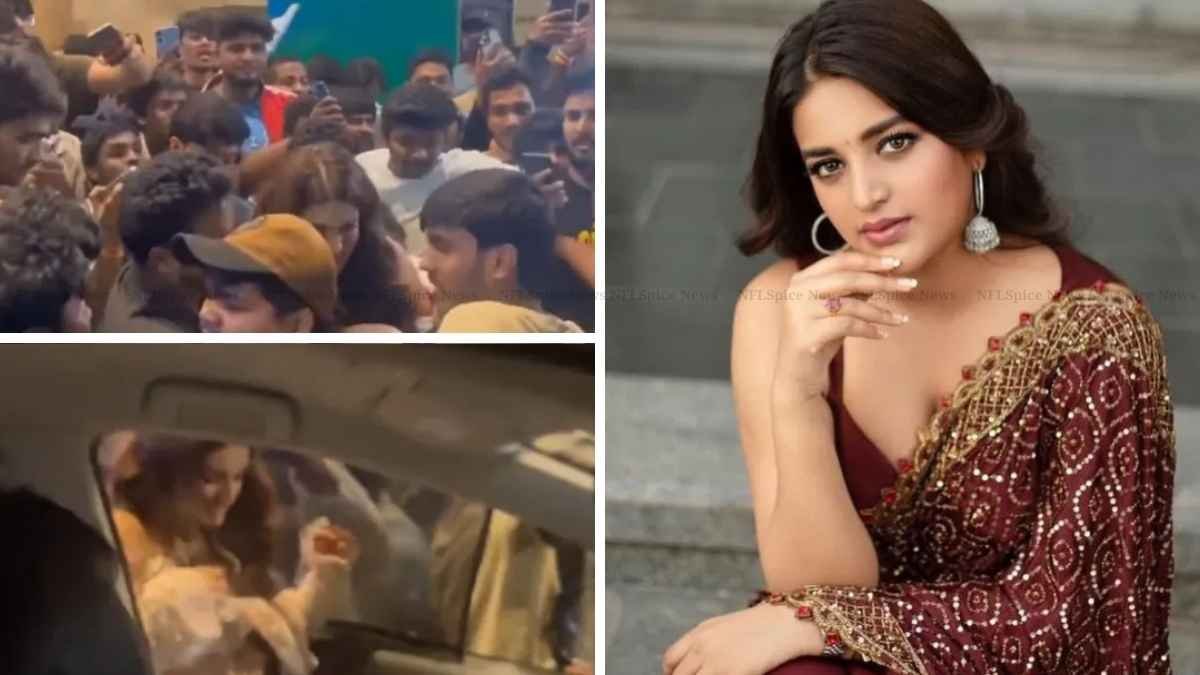 Hyderabad Event Chaos: Song Launch के दौरान फैंस की भीड़ में फंसीं Nidhhi Agerwal