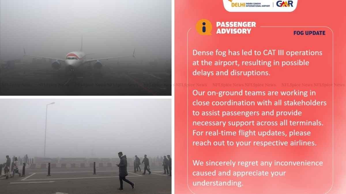 Delhi Fog Impact: घने कोहरे से उड़ानों पर ब्रेक, एयर इंडिया-इंडिगो-स्पाइसजेट ने जारी की एडवाइजरी