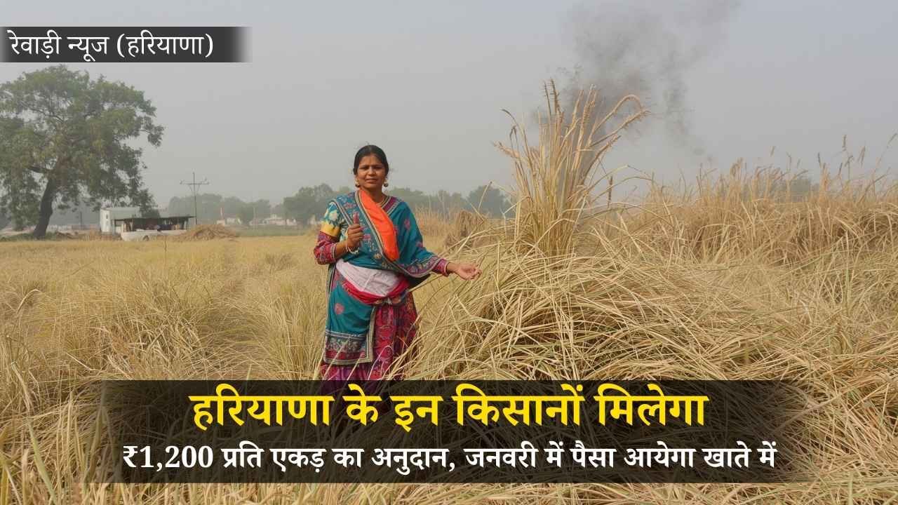 हरियाणा के इन किसानों के खातों में आएगा 1200 रुपये प्रति एकड़ अनुदान