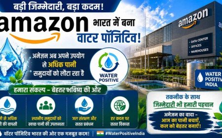 Amazon India ने हासिल की बड़ी उपलब्धि, इस्तेमाल से ज्यादा पानी समुदायों को लौटा रही कंपनी