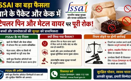 केक और मिठाई के डिब्बों में स्टेपलर पिन का इस्तेमाल अब गैर-कानूनी, FSSAI की सख्त चेतावनी