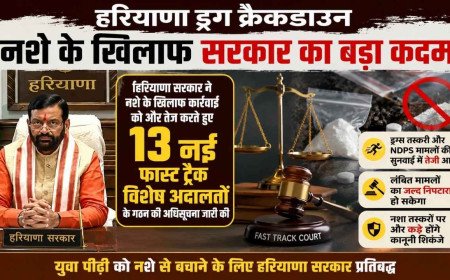 Haryana Drug Crackdown: नशे के मामलों पर अब होगी तेज सुनवाई, सरकार ने 13 नई फास्ट ट्रैक अदालतों को दी मंजूरी