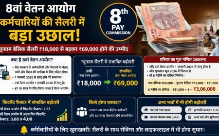 8th Pay Commission: केंद्रीय कर्मचारियों की लग सकती है लॉटरी, 3.83 फिटमेंट फैक्टर के साथ इतनी बढ़ जाएगी बेसिक सैलरी