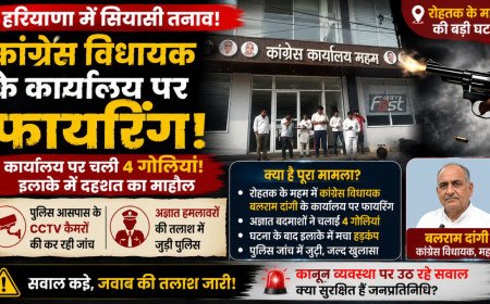 महम में कांग्रेस विधायक बलराम दांगी के कार्यालय पर फायरिंग, पुलिस ने शुरू की जांच