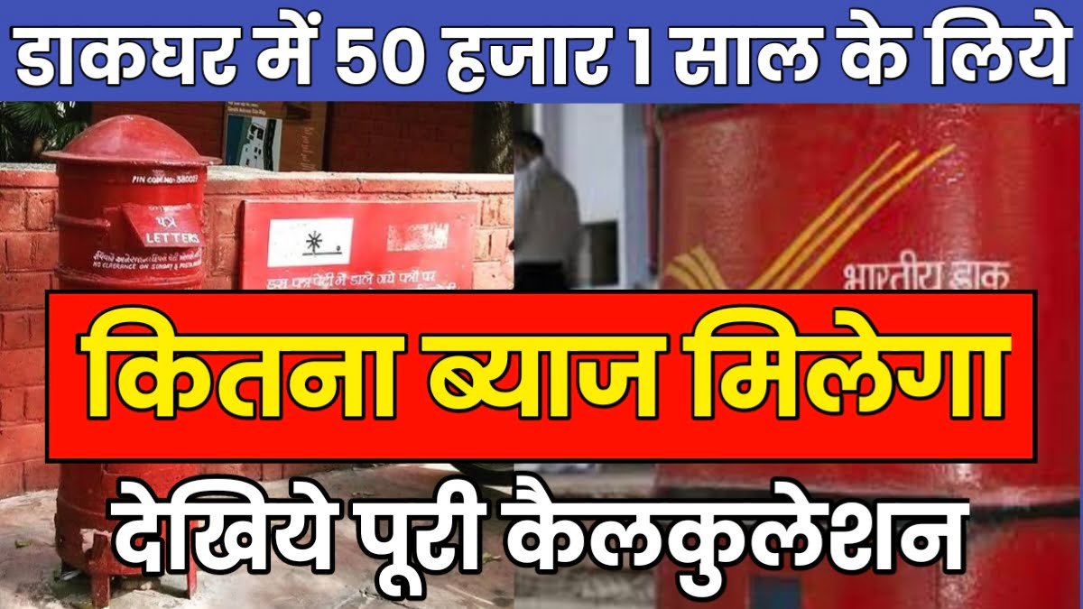 Post Office Scheme: How much will you get back in 1 year by depositing Rs 50 thousand in the post office, here is the complete calculation