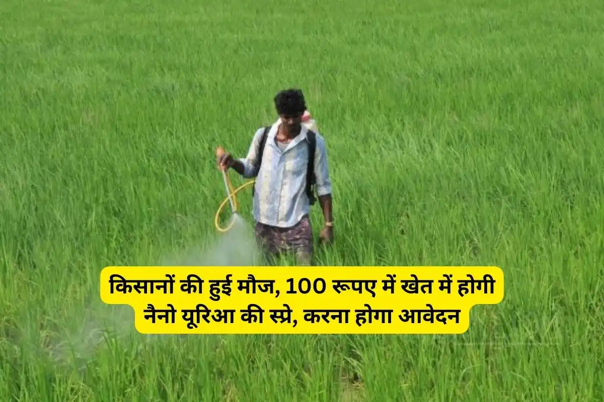 Farmers are happy, Nano Urea will be sprayed in the fields for Rs 100, application has to be made