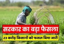 PM Fasal Bima Scheme: Government's big decision, crop insurance issued to 23 crore farmers