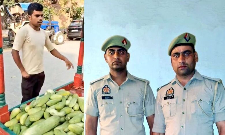 हरदोई में पुलिसकर्मियों की दबंगई: खीरा-खरबूजा विक्रेता से की गाली-गलौज, दोनों सिपाही निलंबित 1 Policemen's bullying in Hardoi: abused a cucumber-melon seller, both constables suspended