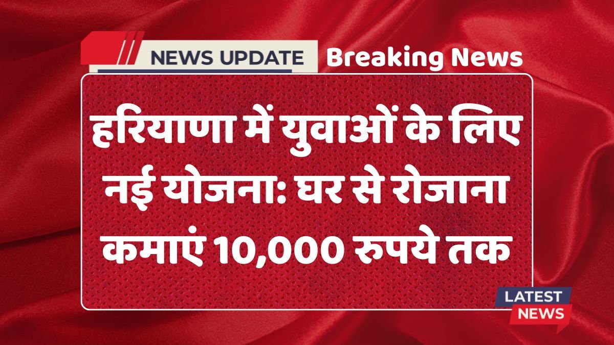 New scheme for youth in haryana earn up to rs 10,000 daily from home