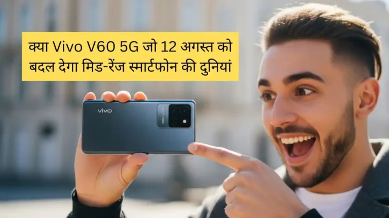 क्या Vivo V60 5G जो 12 अगस्त को बदल देगा मिड-रेंज स्मार्टफोन की दुनियां? ज़रूर जानें इसके खास फीचर्स Vivo V60 5G