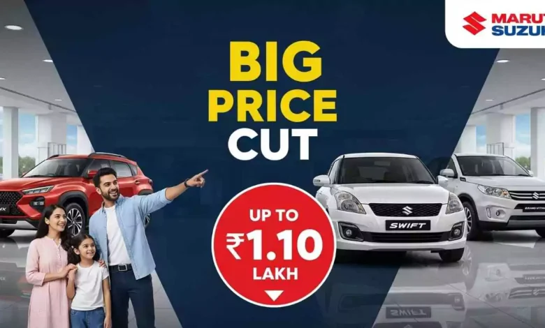 मारुति की कारें अब 1.10 लाख तक सस्ती, 22 सितंबर से नई कीमतें लागू