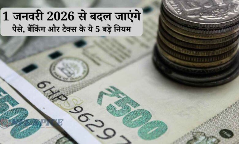 1 जनवरी 2026 से बदल जाएंगे ये 5 बड़े नियम: जानिए क्या असर होगा आपकी जेब पर