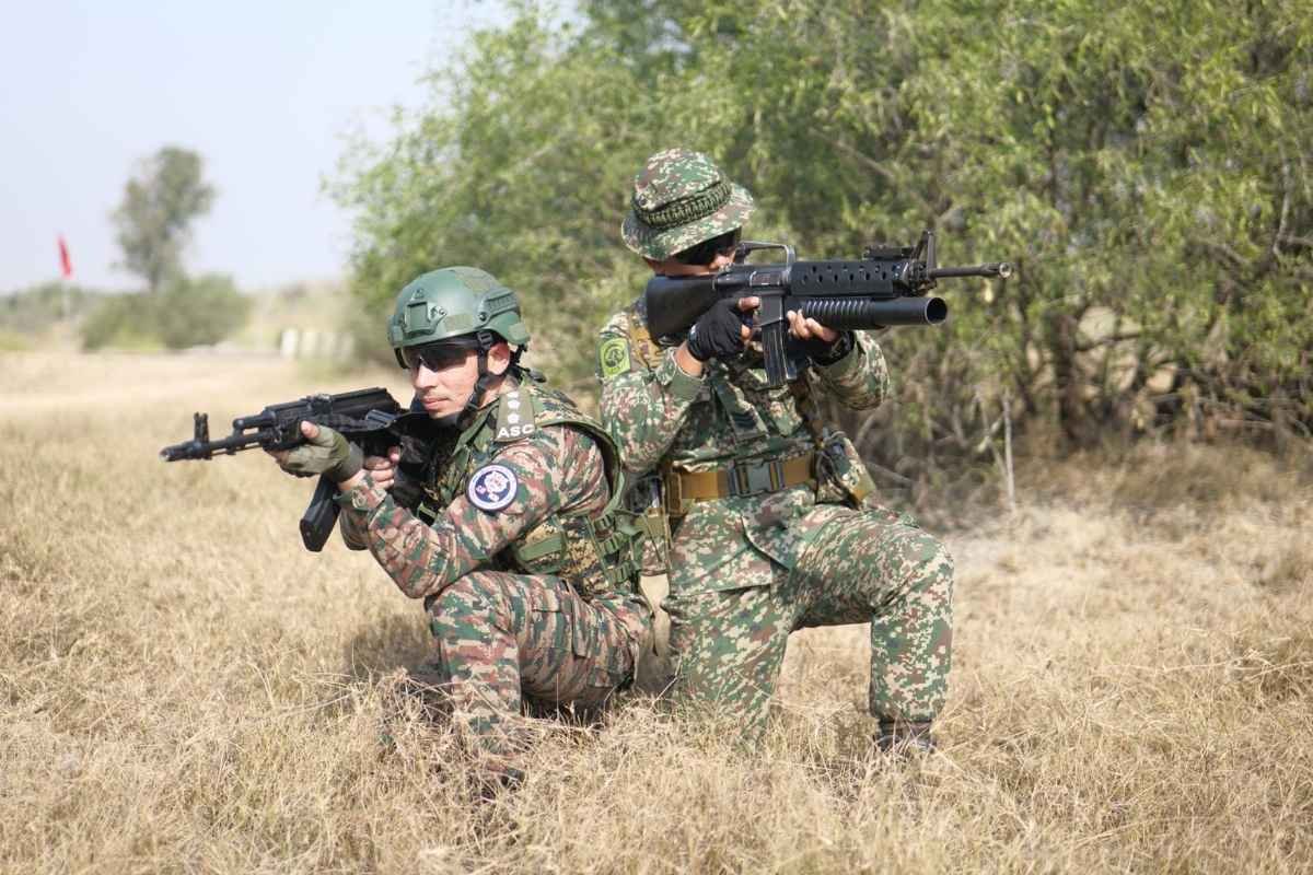 Indian and Malaysian armies begin advanced tactical military exercise.