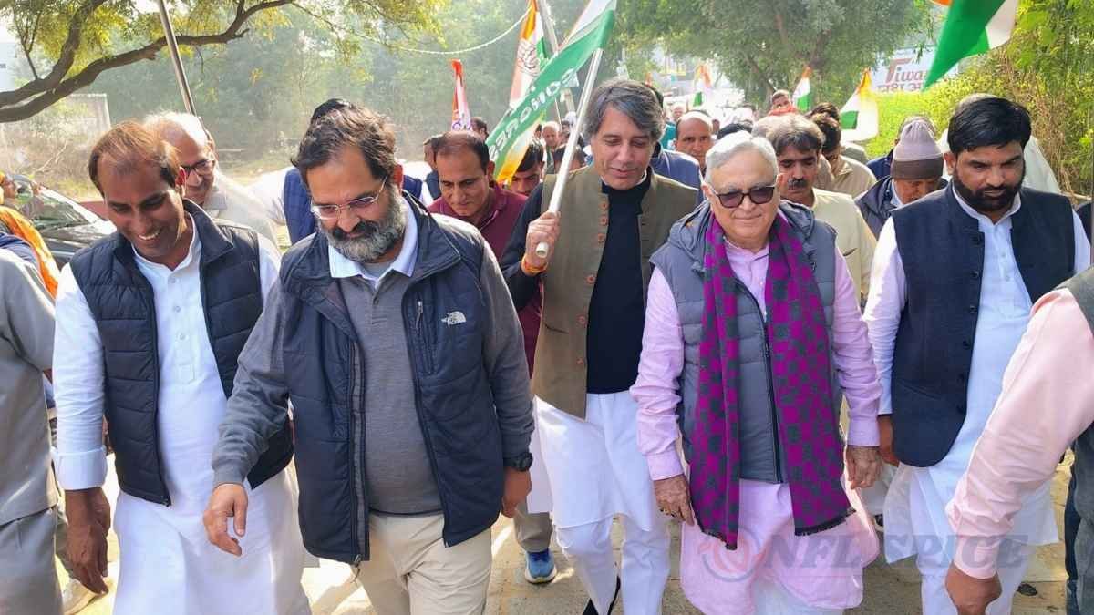 पूर्व सांसद बृजेंद्र सिंह की सद्भाव यात्रा