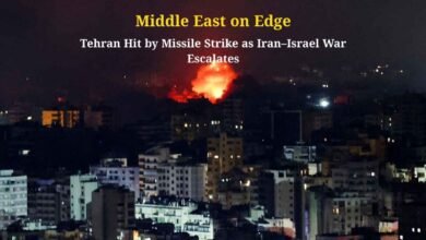 Middle East on Edge: Tehran Hit by Missile Strike as Iran–Israel War Escalates