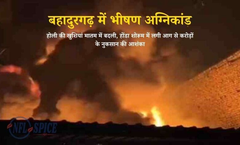 Haryana News: बहादुरगढ़ में होली की खुशियां मातम में बदली, होंडा शोरूम में लगी आग से करोड़ों के नुकसान की आशंका