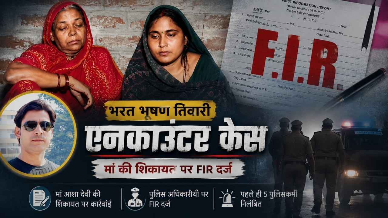 Bhojpur News: भरत तिवारी एनकाउंटर मामले में बड़ा मोड़, पुलिस अधिकारियों समेत कई कर्मियों पर FIR दर्ज