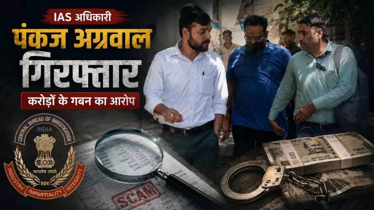 Haryana News: ₹60 करोड़ सरकारी फंड घोटाले में IAS अधिकारी पंकज अग्रवाल गिरफ्तार, CBI ने लिया दो दिन की रिमांड पर