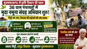 Muzaffarnagar News: 36 ग्राम पंचायतों में शुरू हुआ मृदा नमूना अभियान, किसानों को मिलेगा सॉयल हेल्थ कार्ड 3 Muzaffarnagar News: 36 ग्राम पंचायतों में शुरू हुआ मृदा नमूना अभियान, किसानों को मिलेगा सॉयल हेल्थ कार्ड