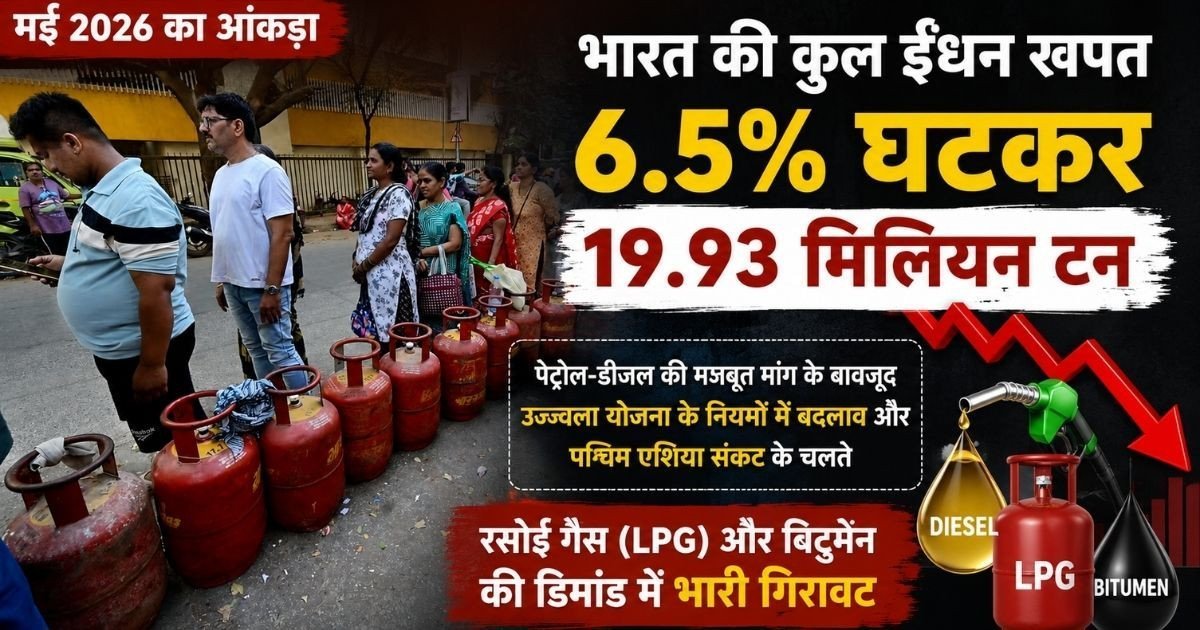 पेट्रोल-डीजल की रिकॉर्ड मांग के बावजूद देश में ईंधन खपत 6.5% घटी; सरकार के इस एक फैसले से रसोई गैस की डिमांड में आई ऐतिहासिक गिरावट