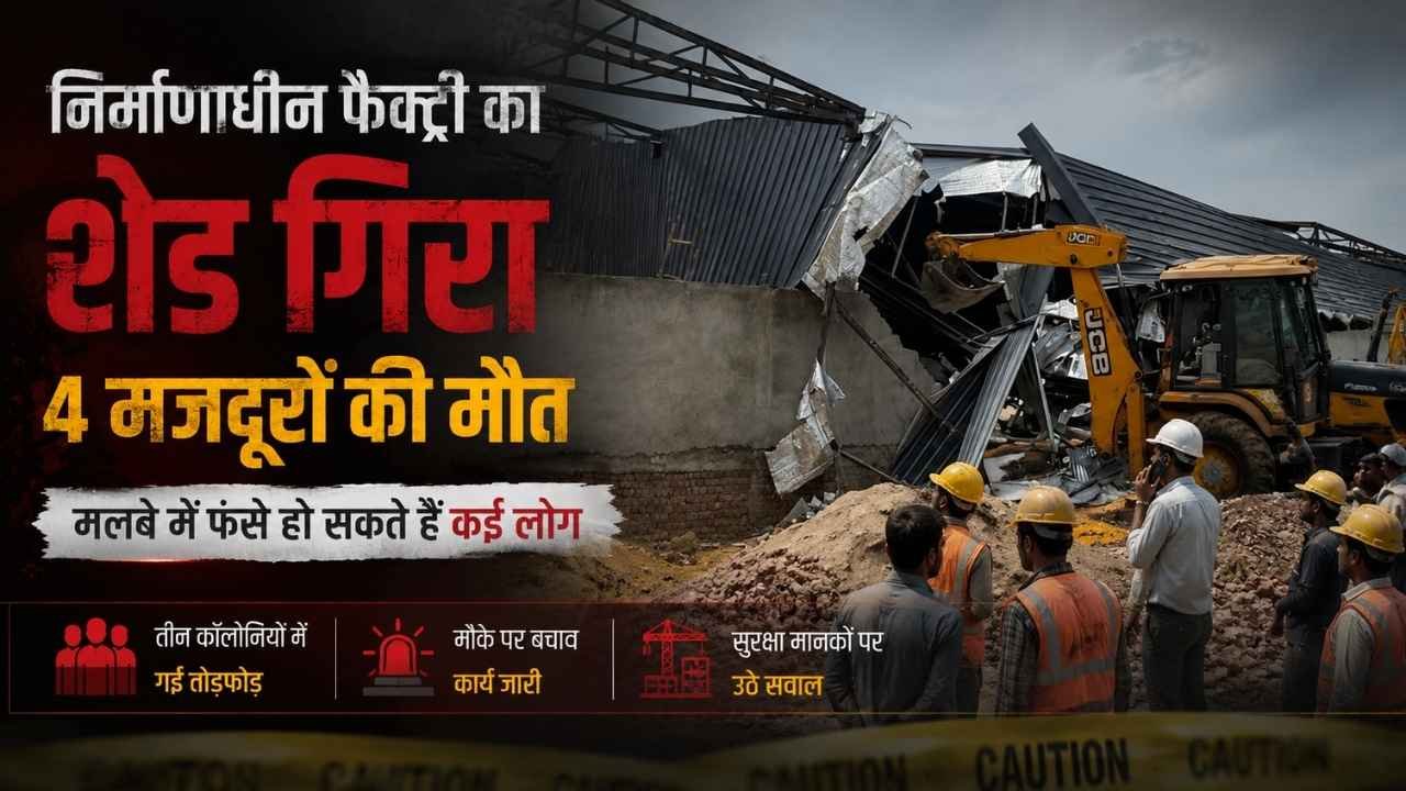 Kolkata News: निर्माणाधीन फैक्ट्री का शेड गिरा, 4 मजदूरों की मौत, मलबे में अभी भी कई लोगों के फंसे होने की आशंका 1 Kolkata News: निर्माणाधीन फैक्ट्री का शेड गिरा, 4 मजदूरों की मौत, मलबे में अभी भी कई लोगों के फंसे होने की आशंका