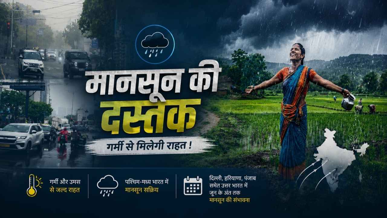 Weather News: दिल्ली, हरियाणा और पंजाब में जल्द दस्तक दे सकता है मानसून, कई राज्यों में बारिश का अलर्ट जारी
