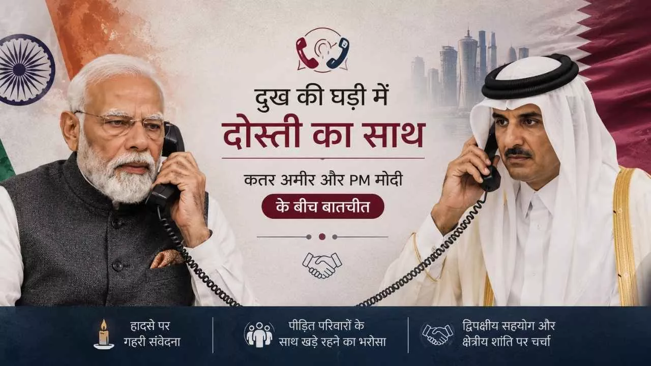 Qatar News: कतर के अमीर ने पीएम मोदी से की बात, भारतीय नागरिकों की मौत पर जताया शोक