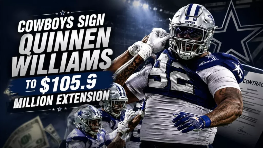 Cowboys Sign Quinnen Williams to $105.9 Million Extension