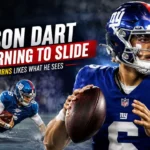 Giants’ Jaxson Dart Is Learning to Slide, and Brian Burns Likes What He Sees