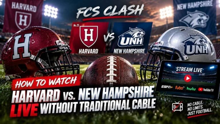 FCS Clash: How to Watch No. 25 Harvard vs. New Hampshire Live Without Traditional Cable 14 FCS Clash: How to Watch No. 25 Harvard vs. New Hampshire Live Without Traditional Cable