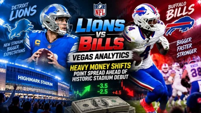 Lions vs. Bills Vegas Analytics: Heavy Money Shifts Point Spread Ahead of Historic Stadium Debut 21 Lions vs. Bills Vegas Analytics: Heavy Money Shifts Point Spread Ahead of Historic Stadium Debut