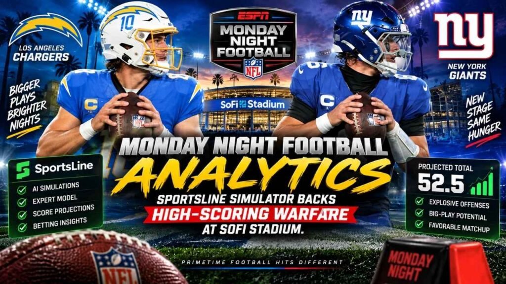Monday Night Football Analytics: SportsLine Simulator Backs High-Scoring Warfare at SoFi Stadium 1 Monday Night Football Analytics: SportsLine Simulator Backs High-Scoring Warfare at SoFi Stadium