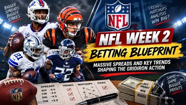 NFL Week 2 Betting Blueprint: Massive Spreads and Key Trends Shaping the Gridiron Action