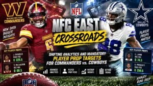 NFC East Crossroads: Shifting Analytics and Mandatory Player Prop Targets for Commanders vs. Cowboys 6 NFC East Crossroads: Shifting Analytics and Mandatory Player Prop Targets for Commanders vs. Cowboys