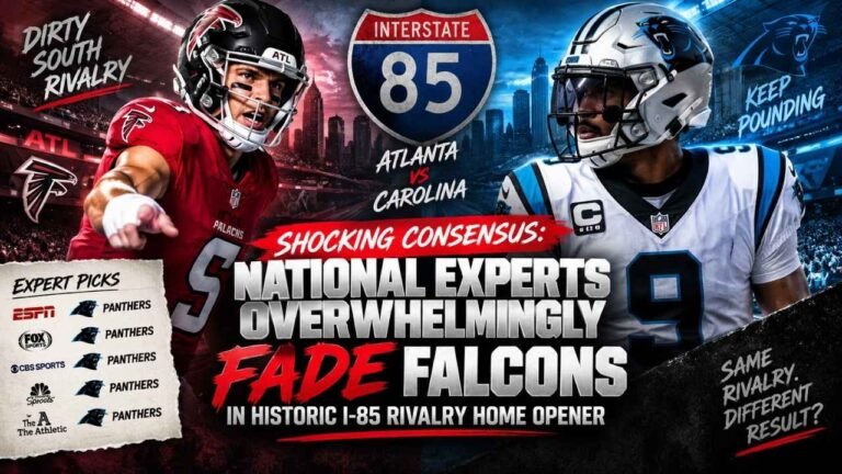 Shocking Consensus: National Experts Overwhelmingly Fade Falcons in Historic I-85 Rivalry Home Opener 22 Shocking Consensus: National Experts Overwhelmingly Fade Falcons in Historic I-85 Rivalry Home Opener
