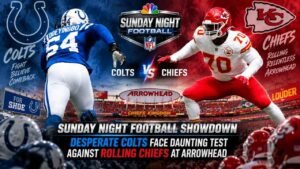 Sunday Night Football Showdown: Desperate Colts Face Daunting Test Against Rolling Chiefs at Arrowhead