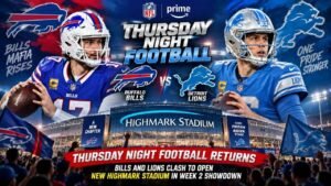 Thursday Night Football Returns: Bills and Lions Clash to Open New Highmark Stadium in Week 2 Showdown